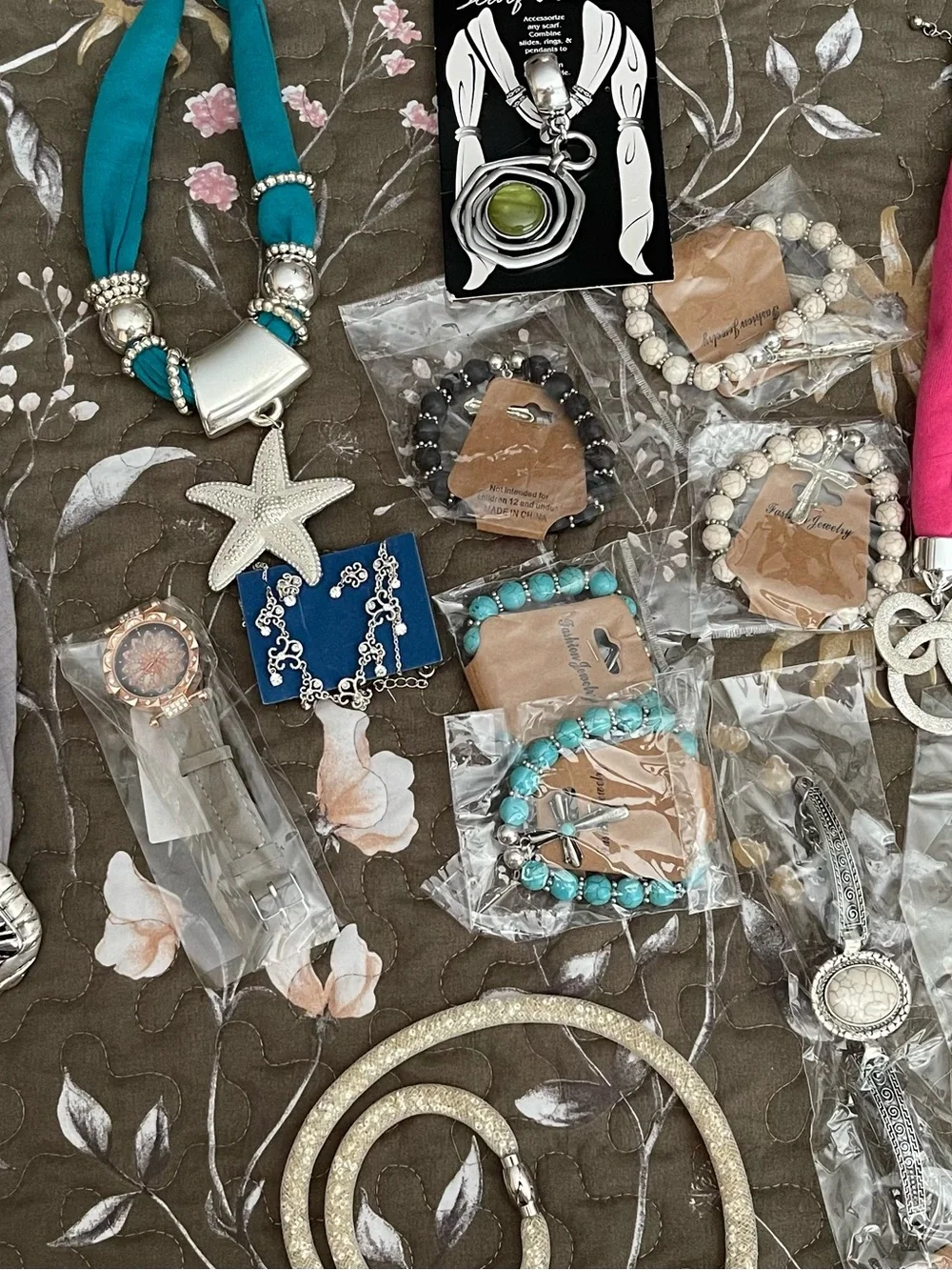 Group of costume jewelry